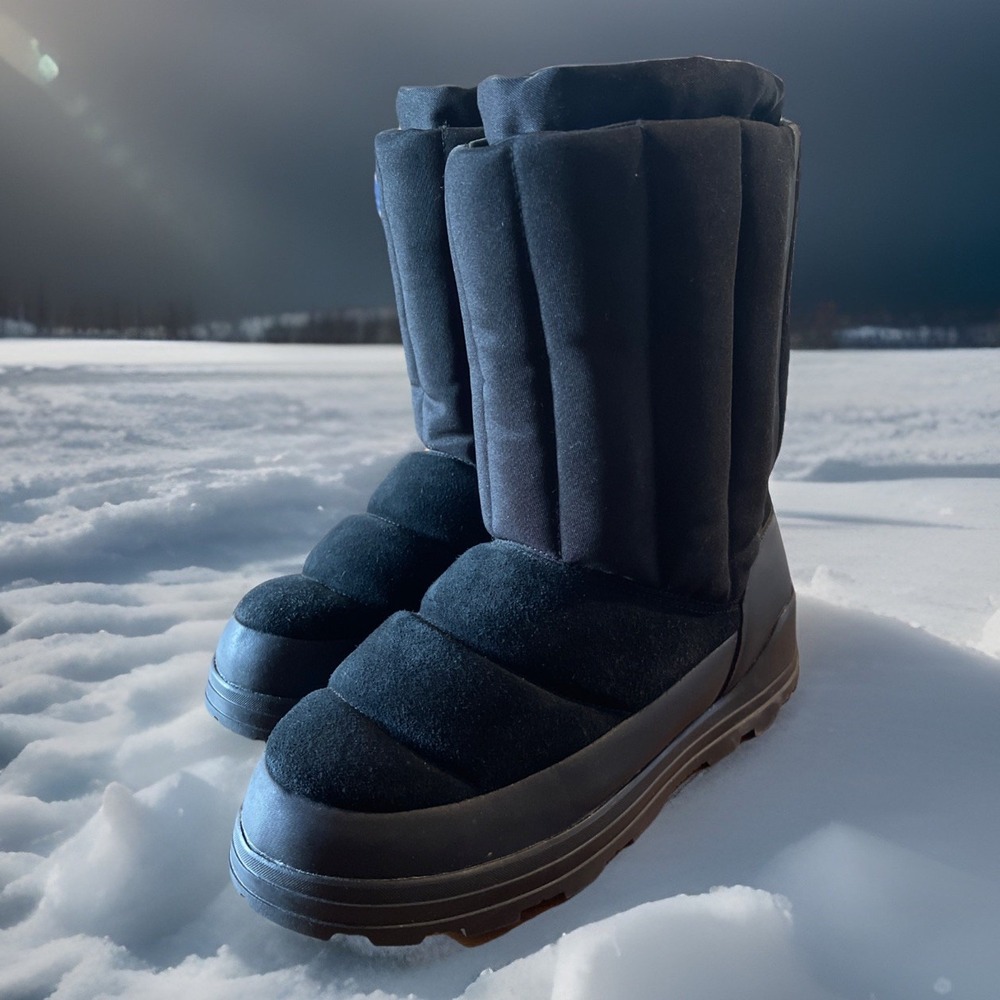 UGG Klamath Classic Short Boots Women 7 Black Thinsulate‎ Featherless